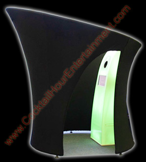 spandex photo booth enclosure